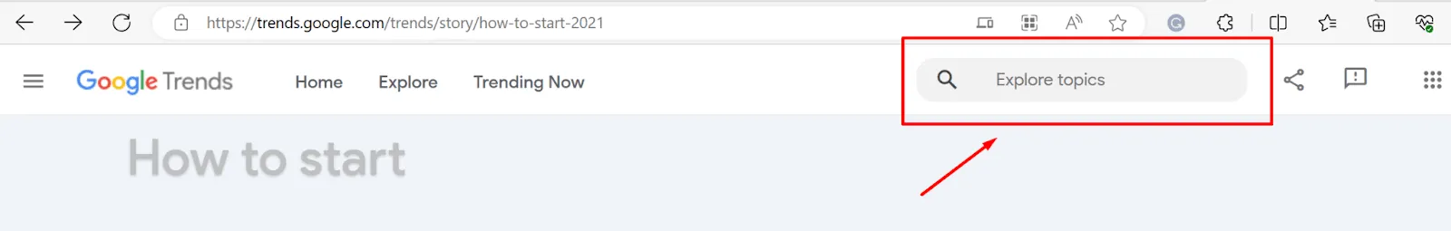 Google Trends - Homepage