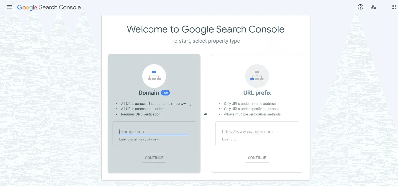 Google search console
