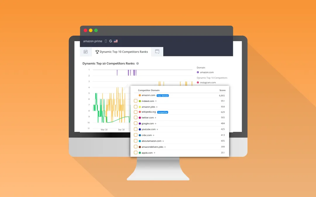 Keyword Rank Checker provides Competitor Insights