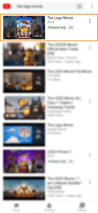 Youtube movie mobile